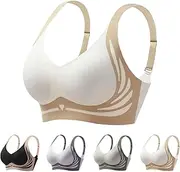 [Generic] Lushfitting Powerful Push-Up Seamless Bra,Caralush Bra,Ciracla Super Gather Bra, Wireless Push-Up Bra for Older Women