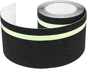 FIXOSHEE 1Roll Slip Safety Tape for Stairs and Walkways Glow The Dark Non Skid Adhesive Strip Durable Mesh Traction Tape for Outdoor Use Reduces Slip Risk