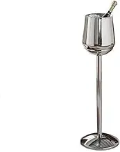 Ice Buckets Creative Vertical Floor Standing Ice Bucket Light Luxury Champagne Bucket Chill Bucket Stand Stainless Steel Ice Bucket Beer, Drinks and Wine Cooler