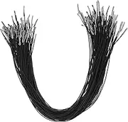 TEHAUX 100 Pcs Elastic Cord Mask Elastic Loop Elastic Stretch Barb Cord Clothes Elastic Bands Crafts Elastic Rope Elastic Ropes Handmade Hair Rope Fixing Ropes Polypropylene Black