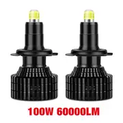 120w 80000lm-80000lm H7 Led Canbus Car Headlight Bulb 4 Sides H1 H3 H11 H8 Hb3 9005 Hb4 9006 9012 Hir2 120w Led Auto Lamp 360 Csp 6000k 12v 100W 6...