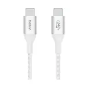 Belkin BoostCharge 3m 100W USB-C to USB-C Cable (White)