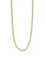 Lagos 18K Yellow Gold Signature Caviar Beaded Toggle Necklace, 18-20