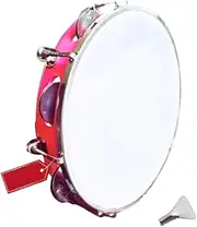 Dafli Musical Instrument - Handheld Tambourine, 10 Inch Fiber Dapli Percussion Instrument