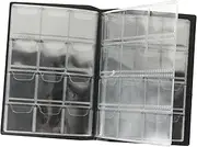 Generic Coin Collection Book PU Album for Coin Storage Transparent Slot Design for Organizing Collectible Coins Lightweight and Portable