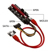 AW USB 3.0 PCI-E Riser Express 1 to 16x Extender Card Adapter Wholesale