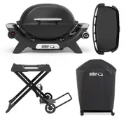 Weber Baby Q (Q1000N) Midnight Black Deluxe Set