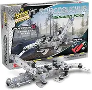 CONSTRUCT IT Platinum X Sarcosuchus Swamp King, Building Set, STEM Education Toy, Ages 8+