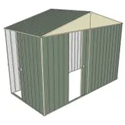 Build-a-Shed 3.0 x 1.5 x 2.3m Gable Single Sliding Side Door Shed - Green