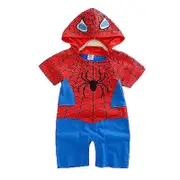 3-24 Months Baby Superhero Romper Short/long Sleeve Jumpsuit Costume-i Spiderman 12-18 Months