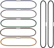 Mini Skater 7 Random Color Notebook Elastic Spring Bands Connecting Insert Refill Replacement Strap Bands Accessories for Travel Journal, 7Pcs