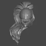 Scream Symbiote Venom custom head for Marvel Legends & other action figures
