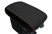 Console Lid Pull Over Cover Leather for Subaru Tribeca 2006-2014 Orange Stitch