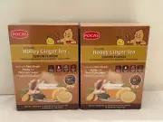 Pocas Instant Honey Ginger Tea Lemon Flavor 40 Bags 12.6 Oz 2 Pack