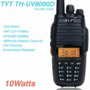 TYT TH-UV8000D 10W 3600MAH 2-Way Radio Transmitter Dual Band Ham Walkie Talkie