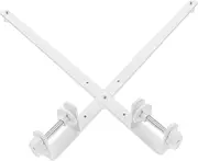 Veemoon 2Pcs Adjustable Desk Stand for Pegboard and Wall Mounting Ergonomic Height Adjustable Design for Garage and Closet Organization White Shelf Bracket with Strong Support