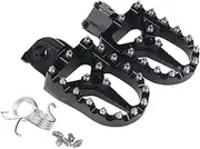 Foot Pegs Foot Rests Pedals Compatible with 690 Enduro SMC R SX EXC XC 1290 ADV S Compatible with BETA RR 2T 4T Compatible with Husqvarna 701 SM TC FX TE FE 300(Black)