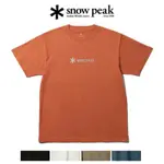 SNOW PEAK 短T 短袖 LOGO 黑 白 橘 湖水藍 咖啡