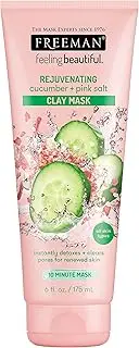 Freeman Feeling Beautiful Rejuvenating Cucumber Plus Pink Salt Clay Mask, 175 ml