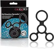 CalExotics Full Spreader Silicone 4-Ring Design Erection Enhancer, Black