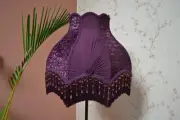 Lampshade purple dome hand-stitched table lampshade floor lampshade pendant