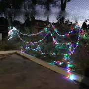 75m 700 LED Christmas Fairy Light Clear String Multi-Color RGBY