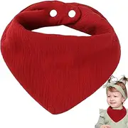FmtwPhn Cotton Bib for Him, Cotton Bandana | Absorbent Bandana Bib Made of Soft Cotton - Plain Drool Bibs for Home Nursery Travel Outdoor Restaurant