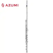 Azumi AZ1SRBO Open Hole, Offset G, B Foot Silver Plated Body Flute with Case