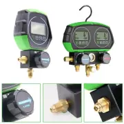Digital HVAC AC Air Refrigeration Kit Manifold Gauge Leak Tester Diagnostic Tool
