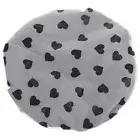 Shower Cap Women Reusable Bath Cap Large Shower Cap Heart Shaped Printed Shower