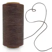 Waxed Thread 284 YARDS 150D 1Mm Deep Brown Leather Sewing Waxed Thread Leather T
