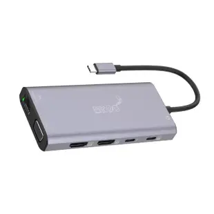 【Mr.OC 橘貓先生】12合1多功能轉接器 TC轉HDMI/RJ45/VGA/USB 3.0(UC601)