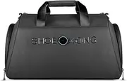 [HPLSZCN] Smart Gym Bag for Men Women, Sport Duffel Bag with Wet Pocket & Shoe Compartment, Lightweight Duffle Bag for Travel & Workout (Black)