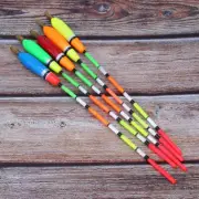 5PCS Multiple Color Balsa Wood Fishing Float Bobber Bite Indicator Angling ACI