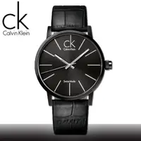 在飛比找momo購物網優惠-【瑞士 CK手錶 Calvin Klein】黑面_不鏽鋼錶殼