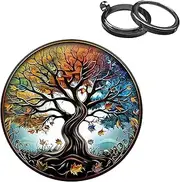 Affirmation Sobriety Coin Gift Set | Tree of Life AA Chip Medallion with Token Capsule, Stand & Card | Sobriety Gifts for Anniversary Month & Year for Men & Women in Recovery