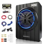 6.5" 1250W Mini Car Subwoofer- Subwoofer and Amp Package,Ultra-Compact, Blue ...