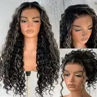 1B/27 Highlight 13x6 HD Glueless Curly Lace Frontal Wigs Pre-Plucked, Balayag...