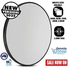 Large Round Circle Wall Mirror Bathroom Decorative Mirrors Big Wood Black Frame