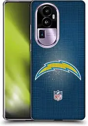 Head Case Designs Officially Licensed NFL LED Los Angeles Chargers Artwork Soft Gel Case Compatible with Oppo Reno10 Pro+