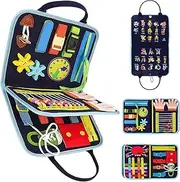 Fidget Blanket for Elderly, Sensory Blanket Memory Loss Fidget Toys, Anxiety Relief Autistic Activities Pad, Improves Mental Stimulation Dementia Alzheimers Toys