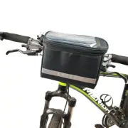 Bicycle Front Bag Basket, Waterproof Reflective cycling Handlebar Bag
