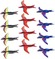 GARIOUANS 48Pcs Foam Dinosaur Airplane Flying Gliders for Easy Assembly for Birthday and Creative Learning Activities Random Color
