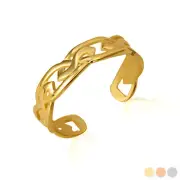 Gold Celtic Trinity Toe Ring (Available in Yellow/Rose/White Gold)