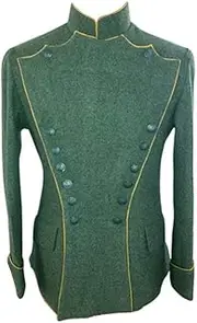 [militaryharbor] WWI German Empire Wool Uhlan Yellow Pipped Tunic ULANKA