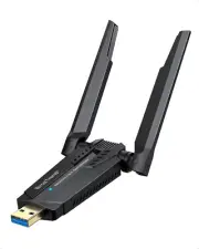 AXE5400 Wifi 6E Adapter, Tri-Band USB Wifi Adapter for PC Desktop Laptop, Long R