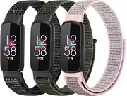 Nylon Bands Compatible with Fitbit Luxe Band for Women,Soft Sport Loop Adjustable Wristband Replacement Strap for Fitbit Luxe/Fitbit Luxe Special Edition for Women Men