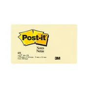 Post-It Notes Canary Yellow 12pk (73x123mm)