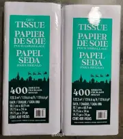 2 Pack Kirkland 400ct White Tissue Paper- Total 800ct