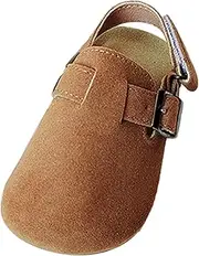 [yuksok] Kids Suede Clogs Kids Clogs Lightweight Cute Flats Potato Shoes Slip on Slippers Walking Shoes for Kids Unisex Child